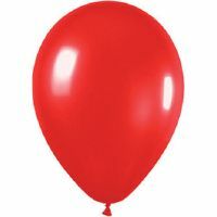 Party Balloons Metallic Red